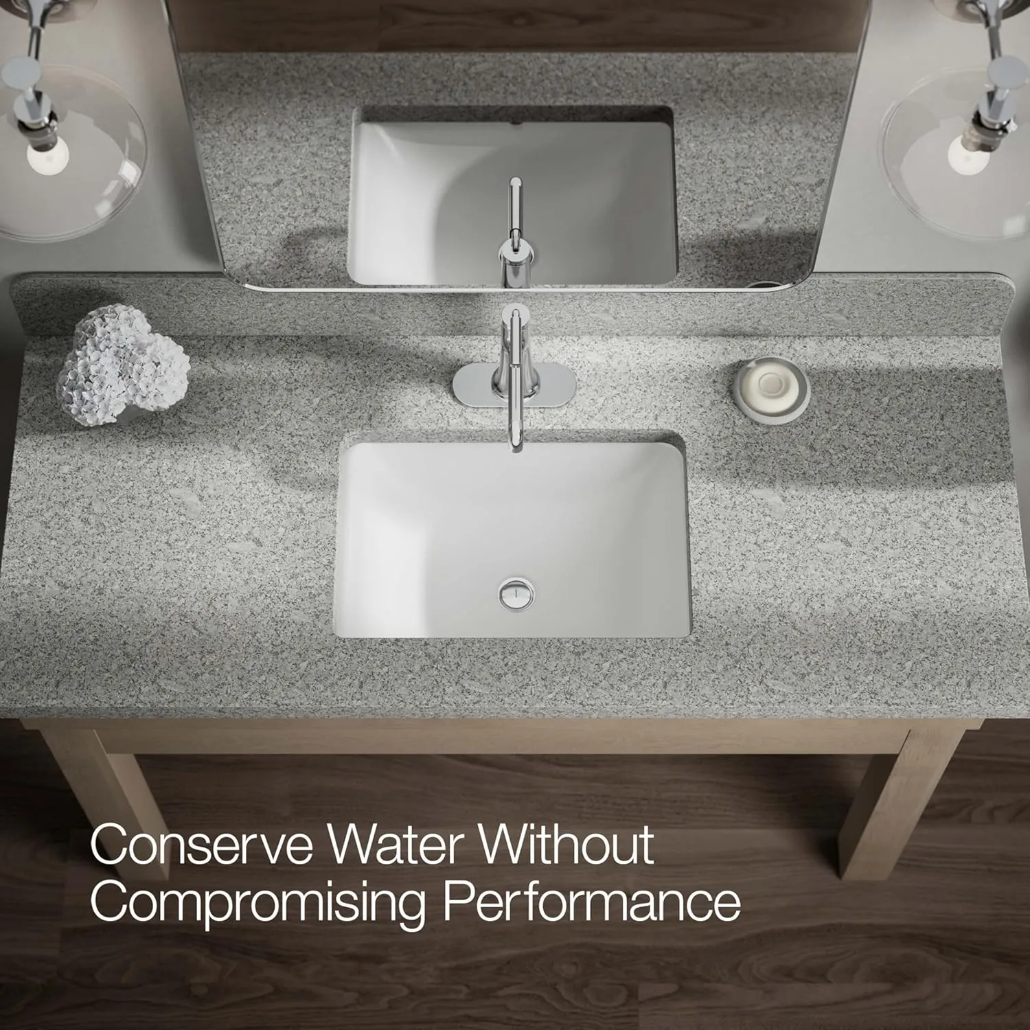 Kohler 27415-4N-CP Tone Bathroom Sink Faucet, 0.5 gpm, Polished Chrome