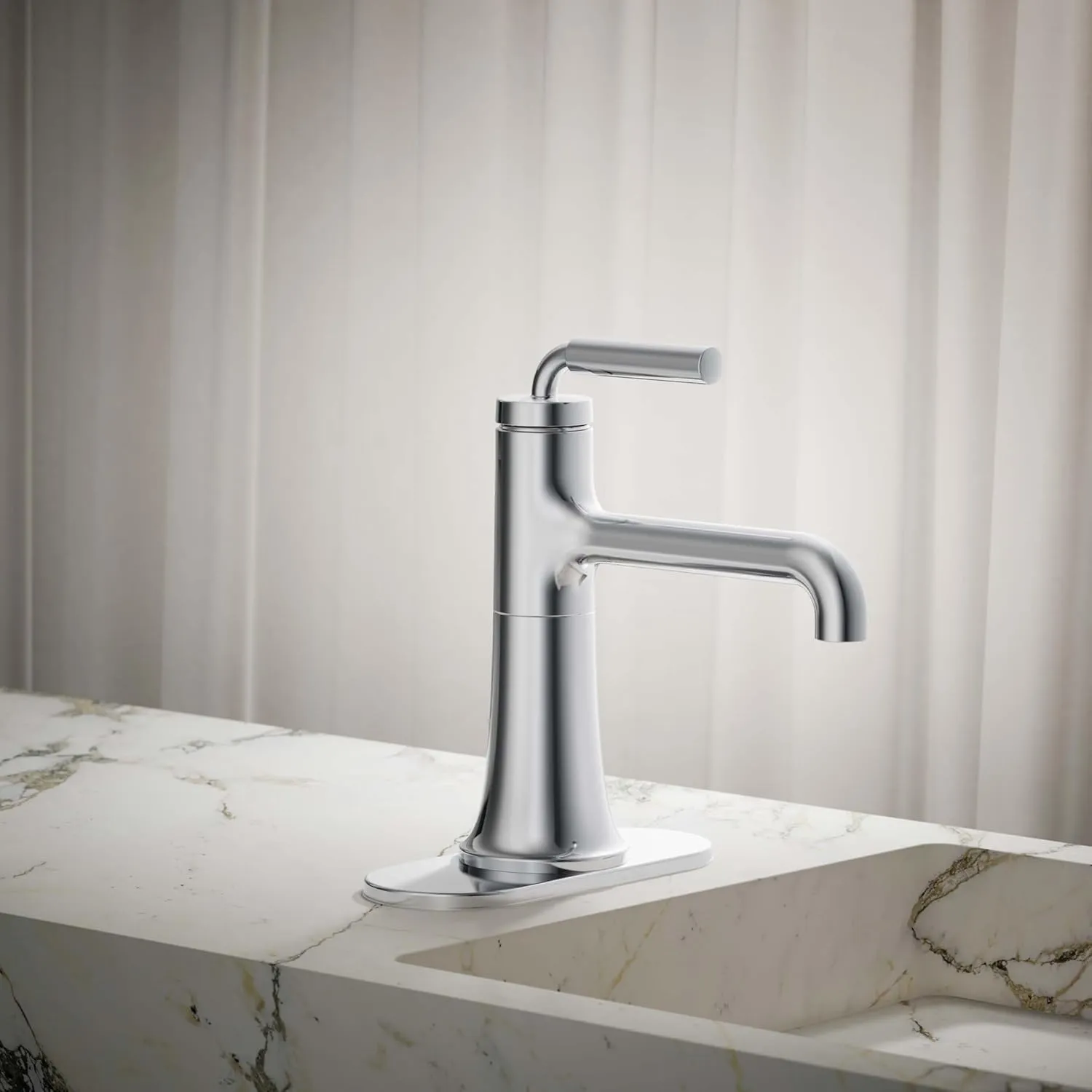 Kohler 27415-4N-CP Tone Bathroom Sink Faucet, 0.5 gpm, Polished Chrome