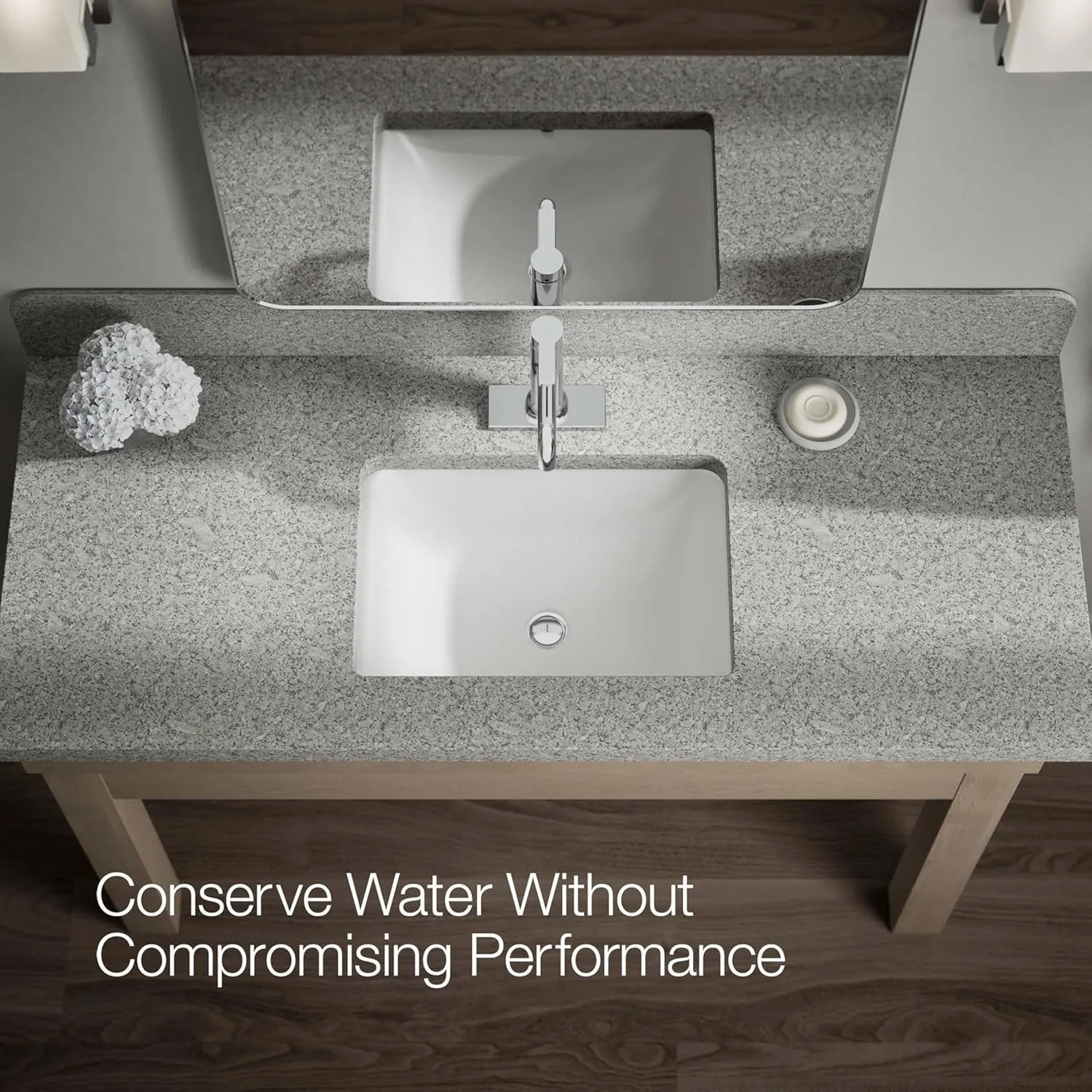Kohler 28126-4K-CP Venza Single-Handle Bathroom Sink Faucet, 1.0 gpm, Polished Chrome