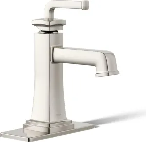 KOHLER Riff Single-Handle Bathroom Sink faucets, .5 gpm, Vibrant Polished Nickel