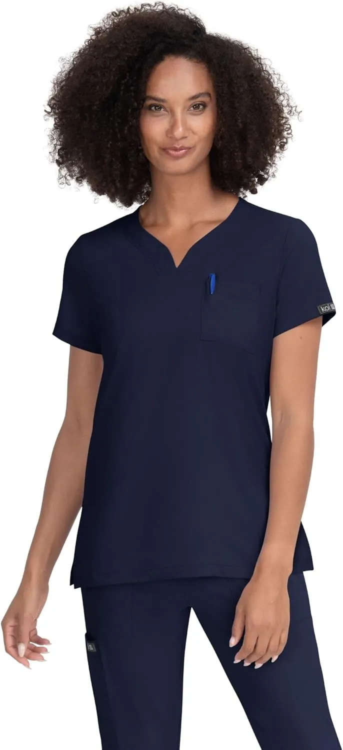 KOI Basics Womens Tuck-in Scrub Top -1094 Sansa Top