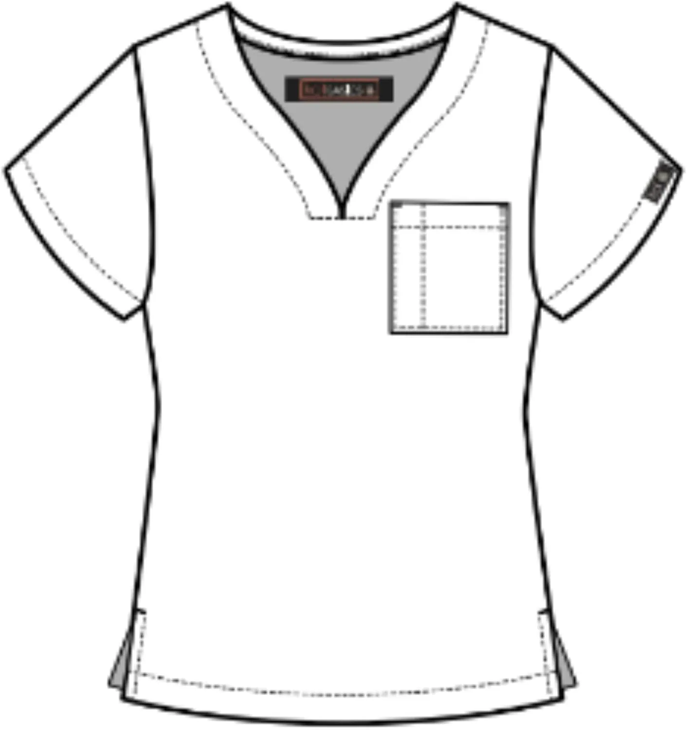 KOI Basics Womens Tuck-in Scrub Top -1094 Sansa Top