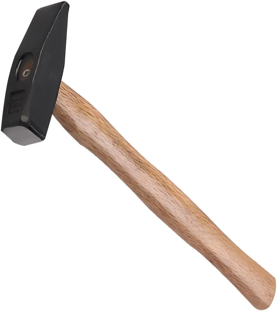 KSEIBI 271075 Machinist Engineers Hammer, Forged Steel Cross Peen Sheet Metal Hammer, Blacksmith Forging Tools (Wooden Handle, 1.10 lb / 500 grams)