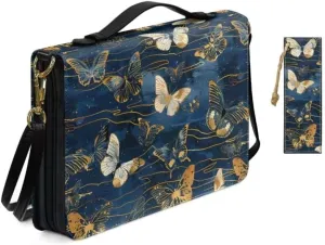 Kuiaobaty Bible Cover Protection Large Capacity Bible Carrying Bag PU Leather Bible Cover