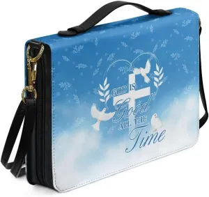 Kuiaobaty Bible Protective Case Holy Bible Carrying Bag Zipper PU Leather Bible Tote Bag