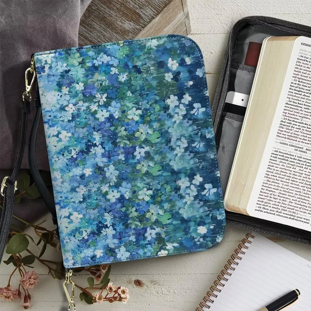 Kuiaobaty Bible Protective Case Holy Bible Carrying Bag Zipper PU Leather Bible Tote Bag