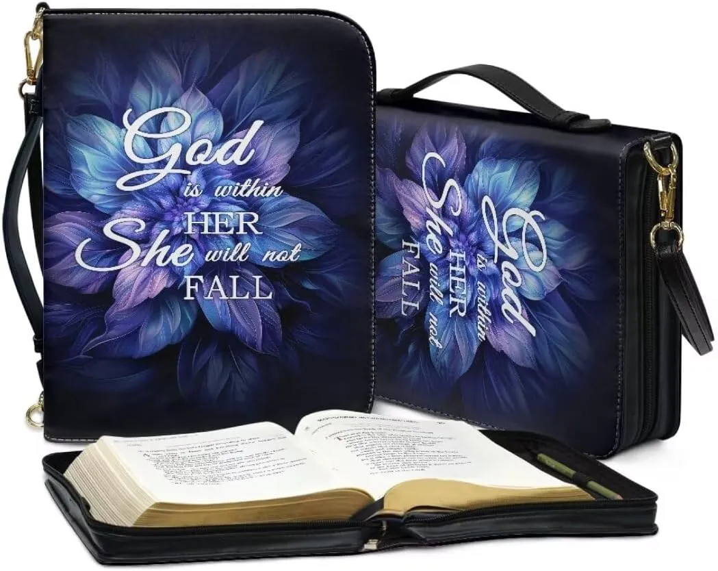 Kuiaobaty Bible Protective Case PU Leather Bible Cover Large Bible Organizer Case