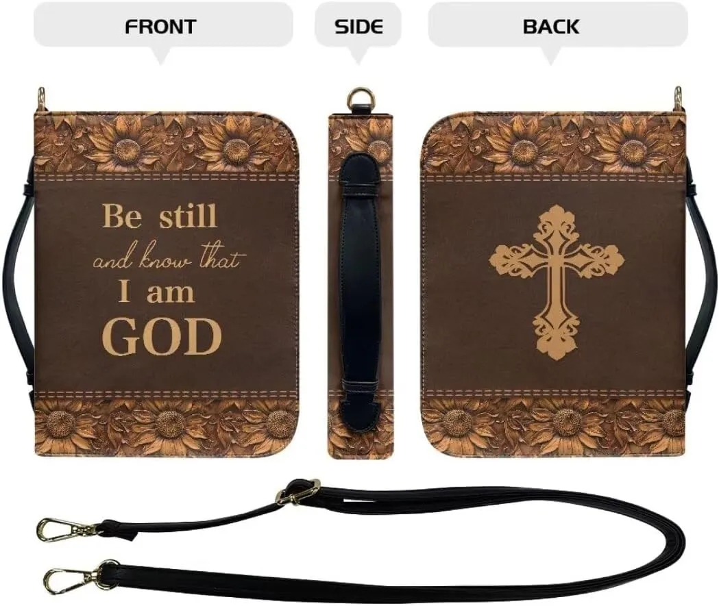 Kuiaobaty Bible Protective Case PU Leather Bible Cover Large Bible Organizer Case