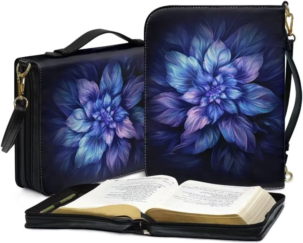 Kuiaobaty Bible Protective Case PU Leather Bible Cover Large Bible Organizer Case