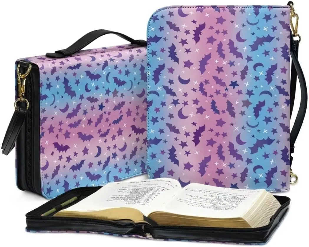 Kuiaobaty Bible Protective Case PU Leather Bible Cover Large Bible Organizer Case