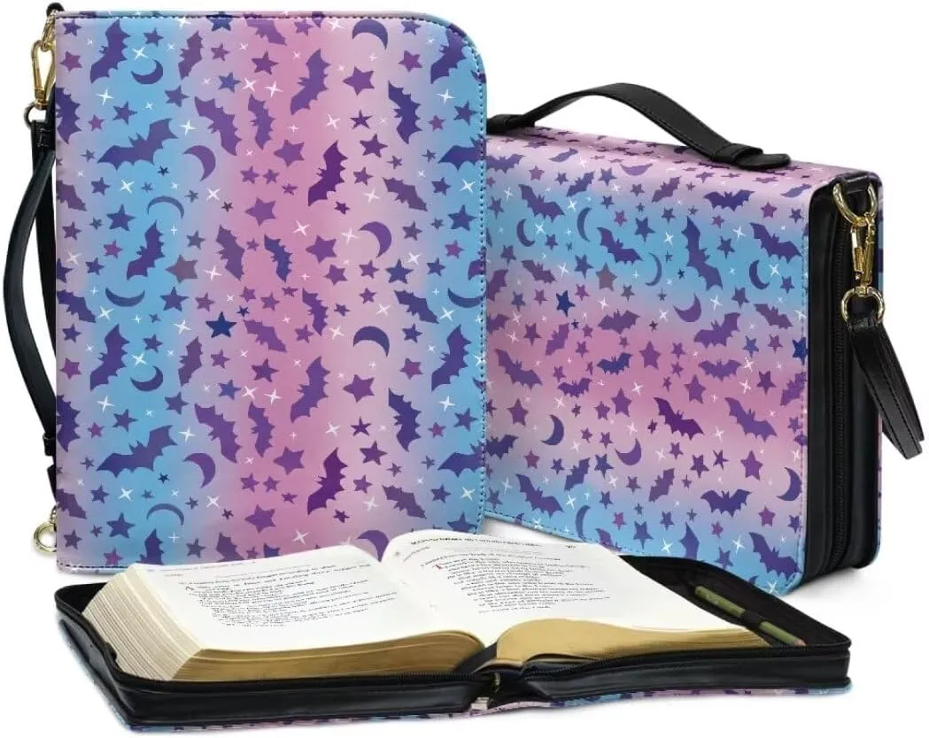 Kuiaobaty Bible Protective Case PU Leather Bible Cover Large Bible Organizer Case