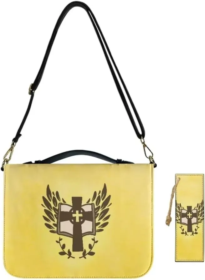 Kuiaobaty Large Bible Covers for Women PU Leather Bible Holder Case Zipper Bible Carring Bag