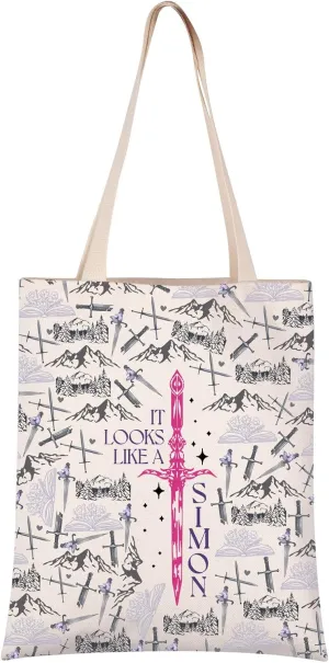 KUIYAI It Looks Like A Simon Romantasy Tote Bag Bookworm Lover Gift King-fisher & Saeris Gift
