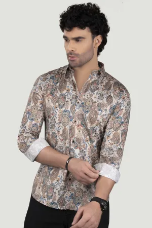 Kuzmich Multi Giza Cotton Club Wear Shirt