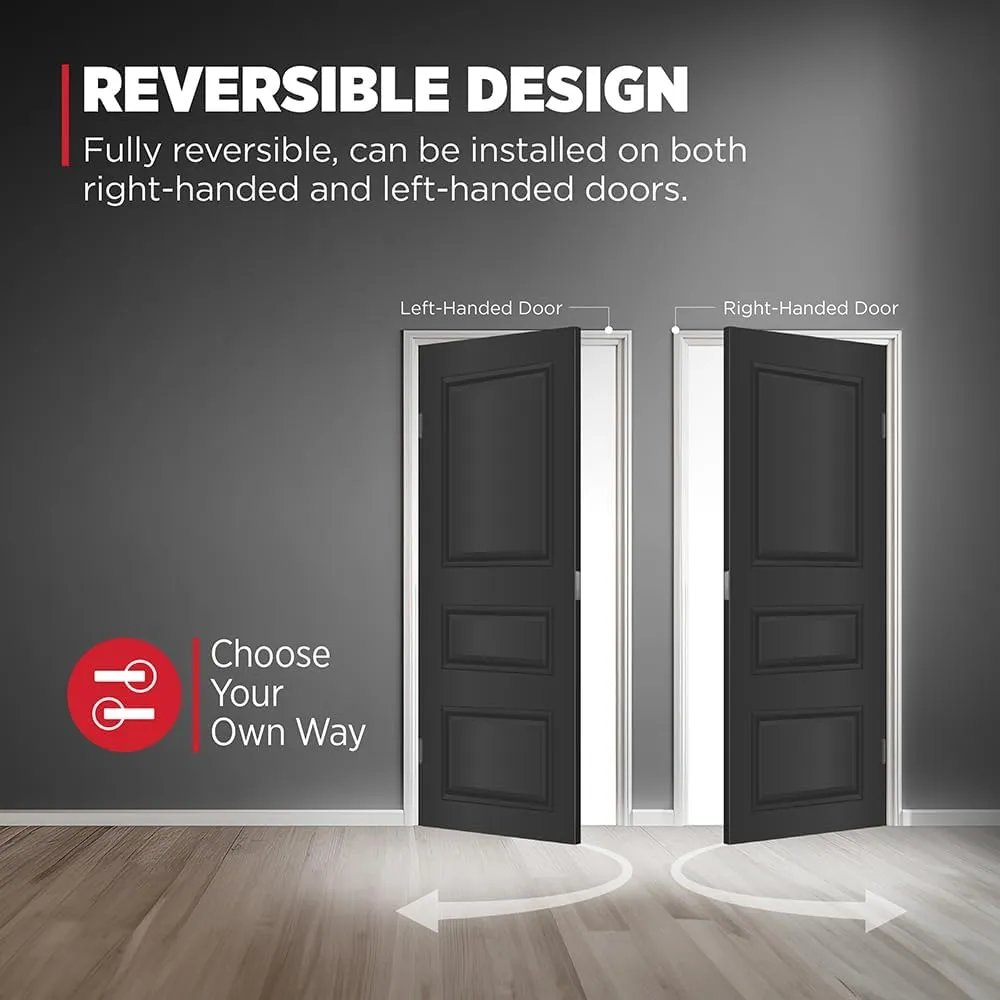 Kwikset Halifax Interior Passage Door Handle, Lever For Closet and Hallway Doors, Reversible Non-Locking Handle Lever, Polished Chrome, Square Rose