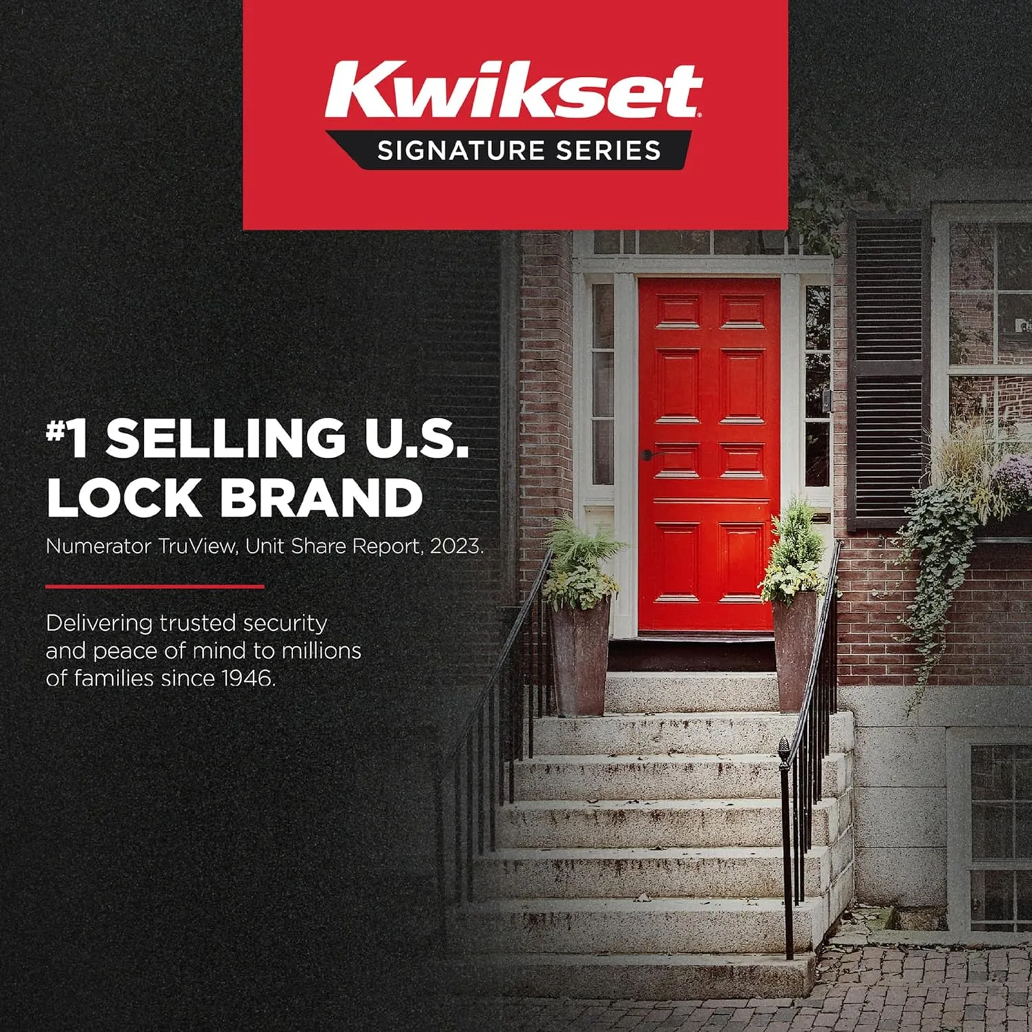 Kwikset Sedona Interior Passage Door Handle, Lever for Closet and Hallway Doors, Reversible Non-Locking Handle Lever, Satin Nickel, with Microban Protection