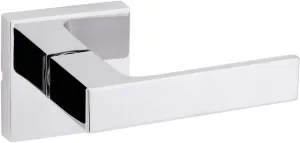 Kwikset Singapore Interior Passage Door Handle, Lever For Closet and Hallway Doors, Reversible Non-Locking Handle Lever, Polished Chrome