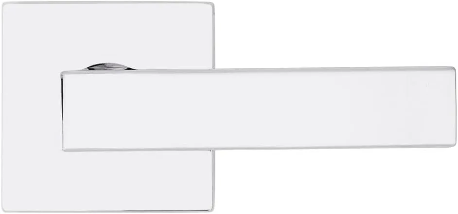 Kwikset Singapore Interior Passage Door Handle, Lever For Closet and Hallway Doors, Reversible Non-Locking Handle Lever, Polished Chrome