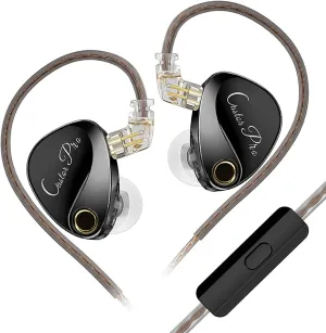 KZ Castor Pro Tunable in Ear Monitor, HiFi Improved Bass in Ear Headphone, Dual-Dynamic Driver Gaming Earbuds, IEM Earphones with 2PIN-C Detachable Cable