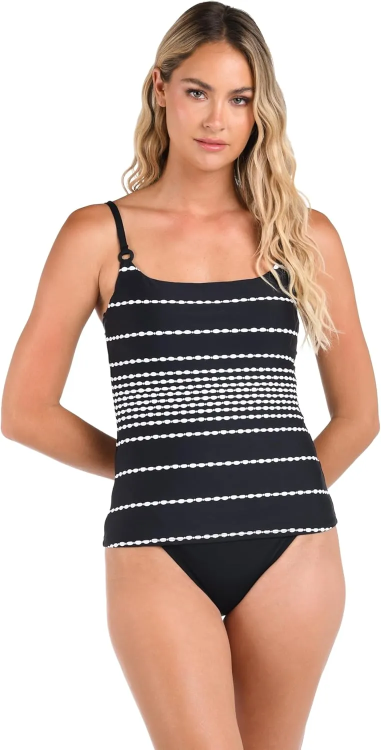 La Blanca Women's Lingerie Strap Tankini Swimsuit Top