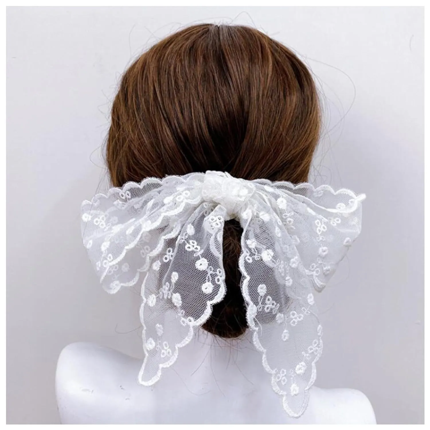 Lace Headband Lace Hair Scarf, Handbag Handle Wrap Ribbon Scarf Neckerchief (Set3)