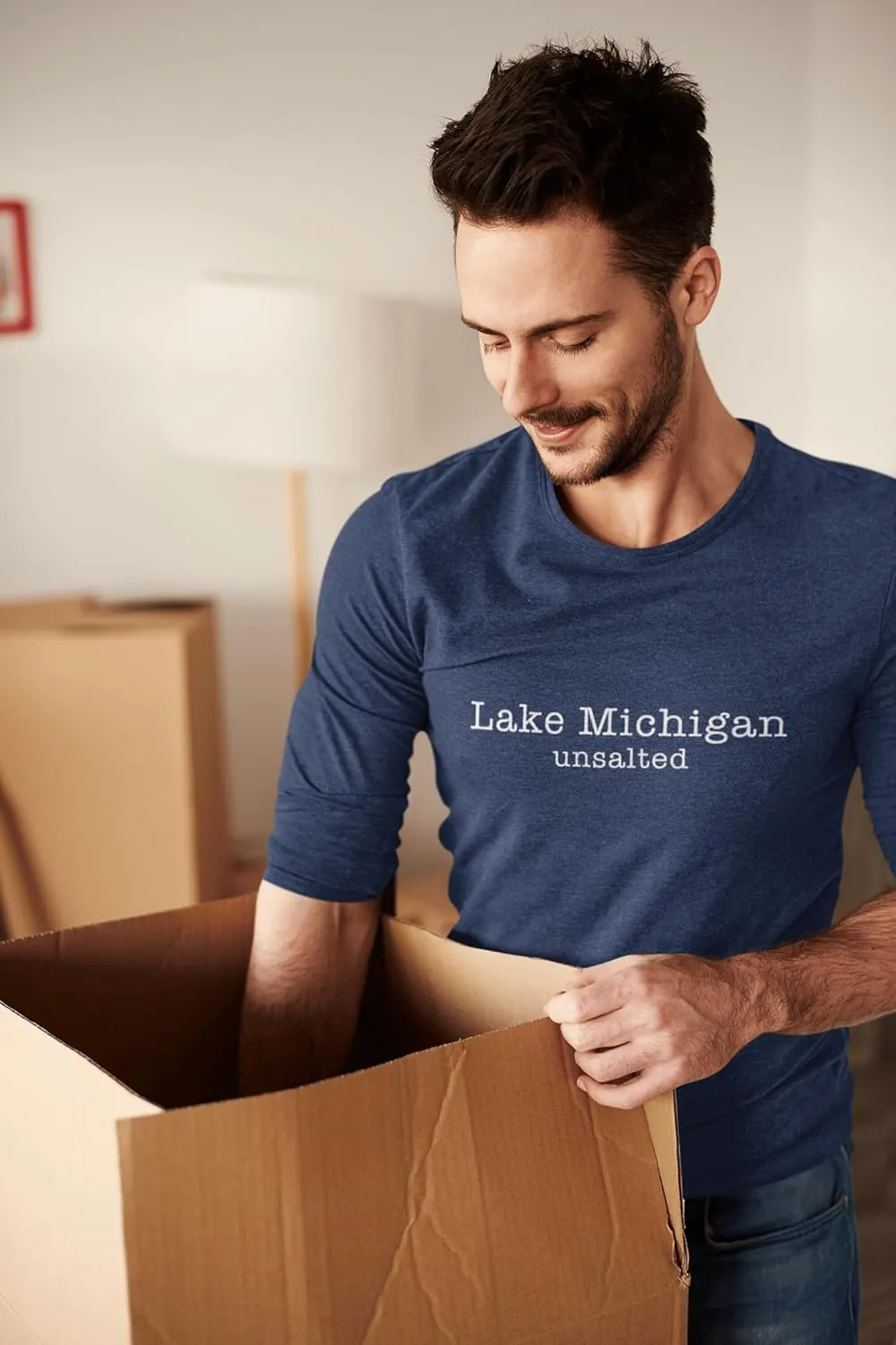 Lake Michigan Unsalted Modern Fit Unisex Long Sleeve T-Shirt