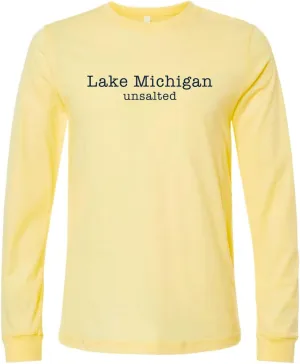 Lake Michigan Unsalted Modern Fit Unisex Long Sleeve T-Shirt