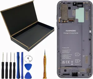 LCD Screen Display Touch Digitizer Assembly Frame Replacement for Fairphone 4 LCD Screen 6.3" Gray