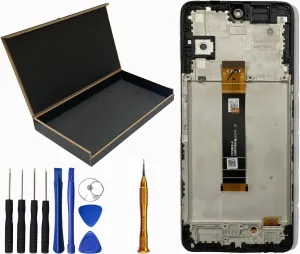 LCD Screen Display Touch Digitizer Frame Assembly Replacement for TCL 50 XL 5G LCD Screen TCL 50 XL NxtPaper LCD Screen T702W T702M T704V 6.78"