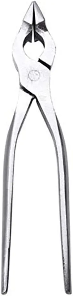 Leather Professional Tools Pliers Curved Nose Pliers Straight Nose Pliers DIY Edge Adjustment Press Flatten Forceps Handbag Wallet Making Tool (Straight Nose Pliers)