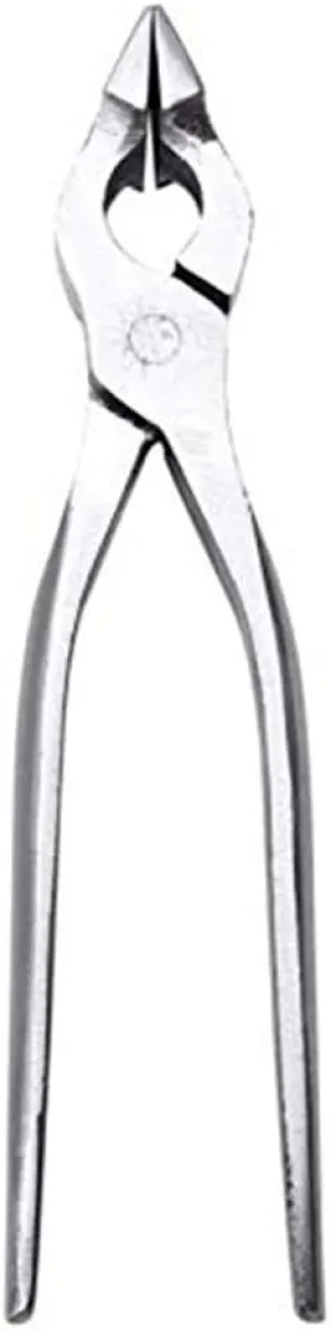 Leather Professional Tools Pliers Curved Nose Pliers Straight Nose Pliers DIY Edge Adjustment Press Flatten Forceps Handbag Wallet Making Tool (Straight Nose Pliers)