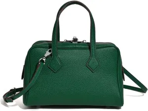 Leather Shoulder Bag for Women,Fashion Classic Top Handle Bag, Designer Purse Crossbody, with Detachable Strap