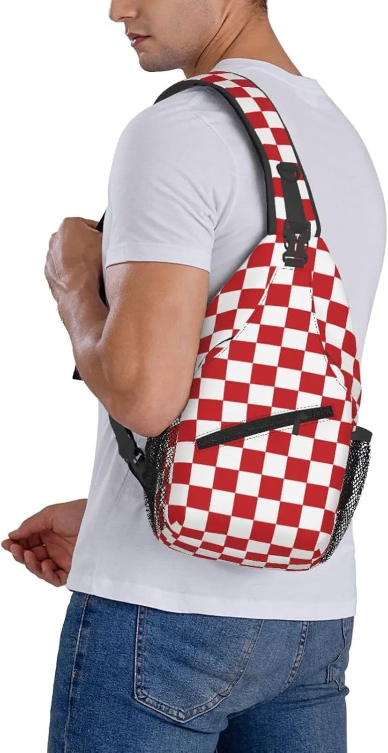 LGBT Rainbow Sling Bag Casual Chest Bags Adjustable Crossbody Bag Shoulder Backpack For Travel Hiking