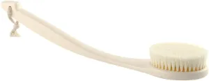 LIFKOME Bath Brush Bath Showers Cleansing Wash Long Handle Bath Massage Cleaning Brush Back Body Scrubber Skin Exfoliating Bath Shower Brush Gentle Soft Plastic Handle White