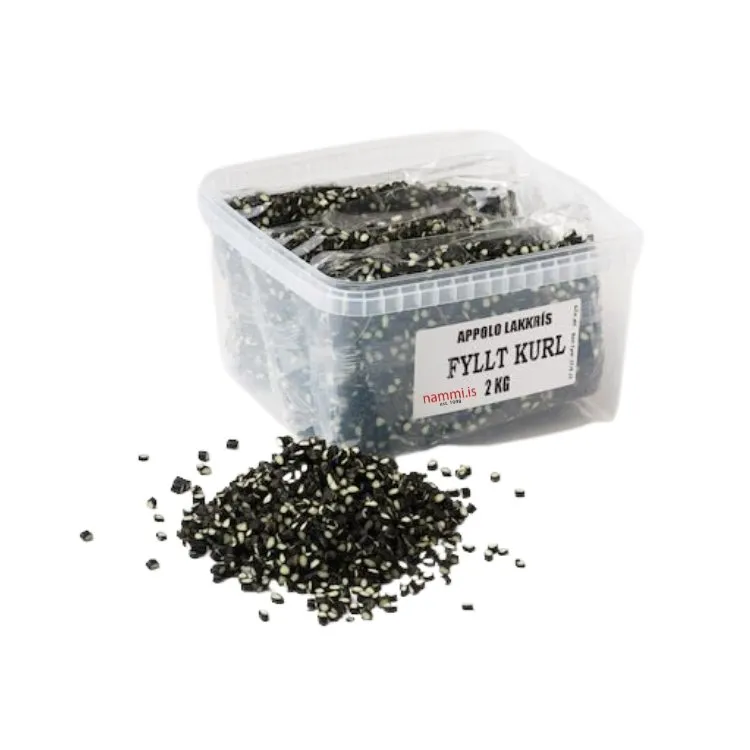 Liquorice with Marzipan filling / Small cuts (2 kg)