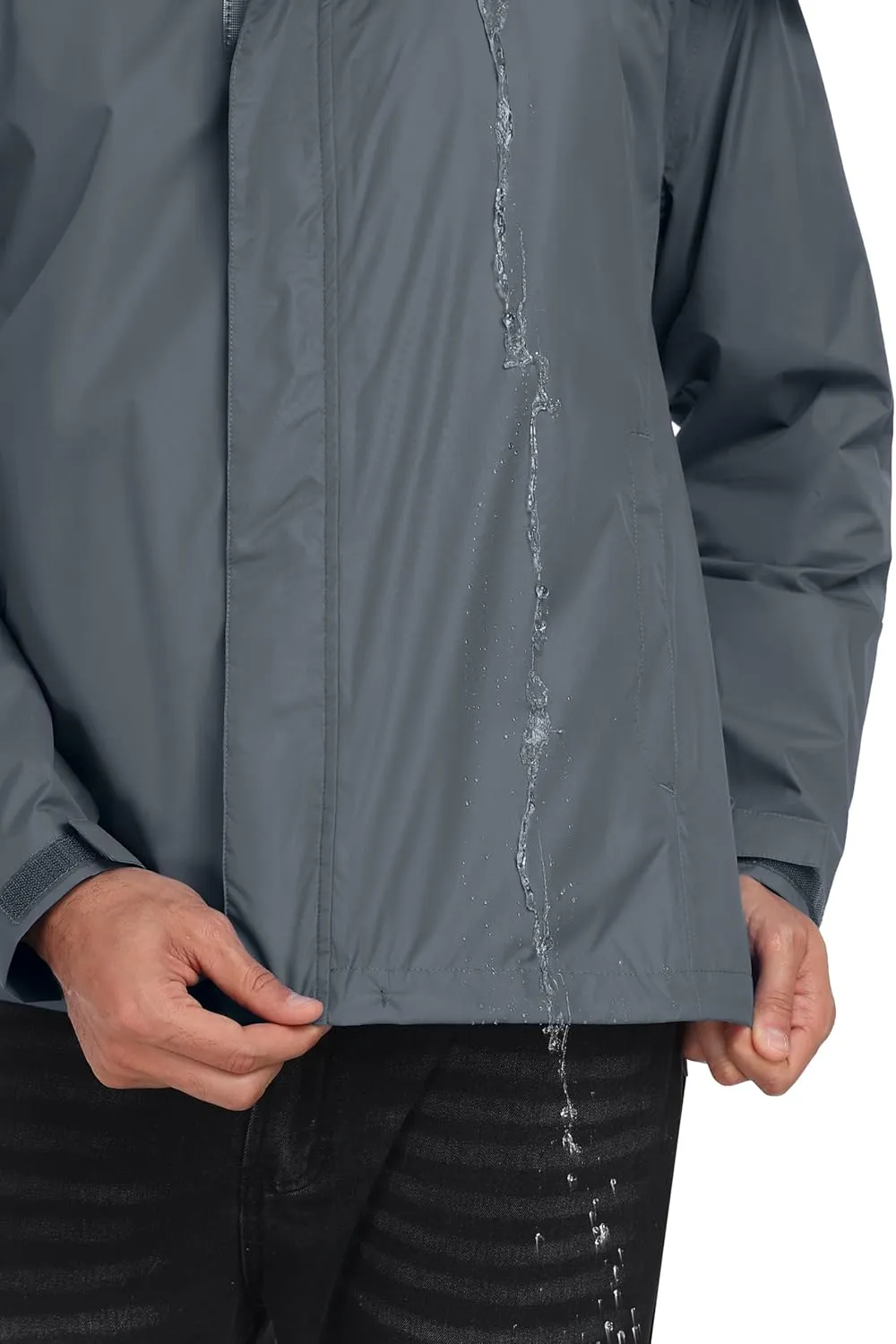 Little Donkey Andy Men's High-performance Waterproof Rain Jacket Ultra Lightweight Rain Shell for Hiking,Golf,Travel