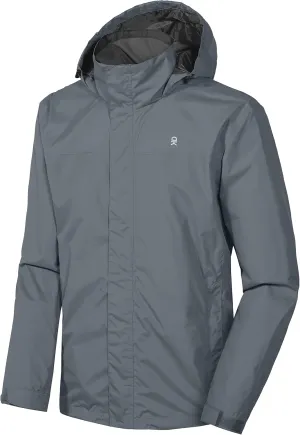 Little Donkey Andy Men's High-performance Waterproof Rain Jacket Ultra Lightweight Rain Shell for Hiking,Golf,Travel