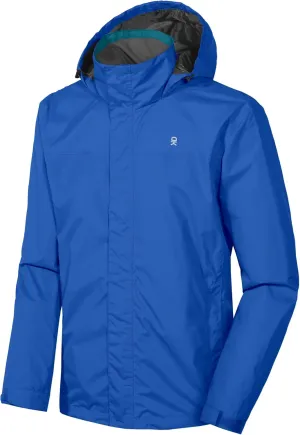 Little Donkey Andy Men's Waterproof Rain Jacket Outdoor Lightweight Rain Shell Coat for Hiking,Golf,Travel