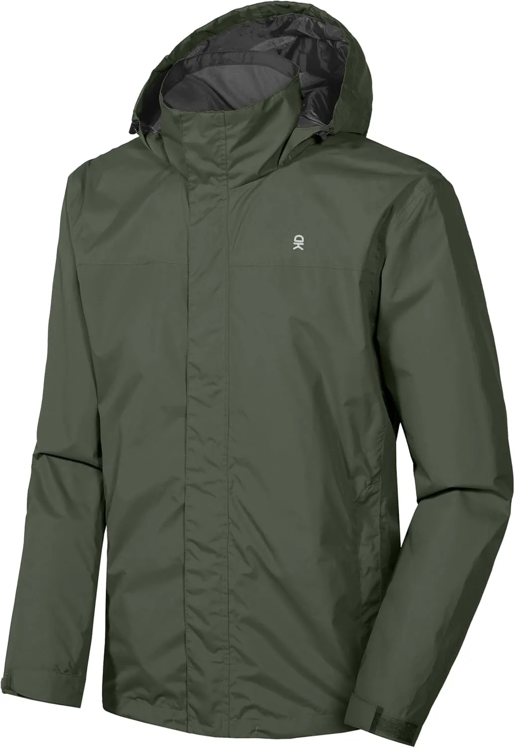 Little Donkey Andy Men's Waterproof Rain Jacket Outdoor Lightweight Rain Shell Coat for Hiking,Golf,Travel