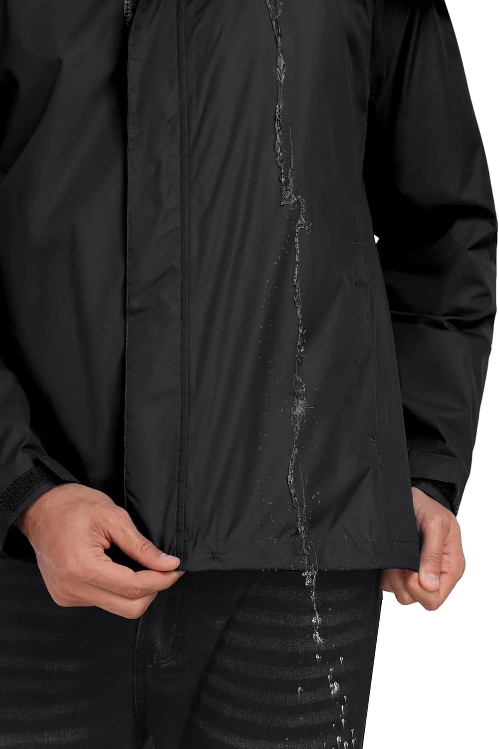 Little Donkey Andy Men's Waterproof Rain Jacket Outdoor Lightweight Rain Shell Coat for Hiking,Golf,Travel