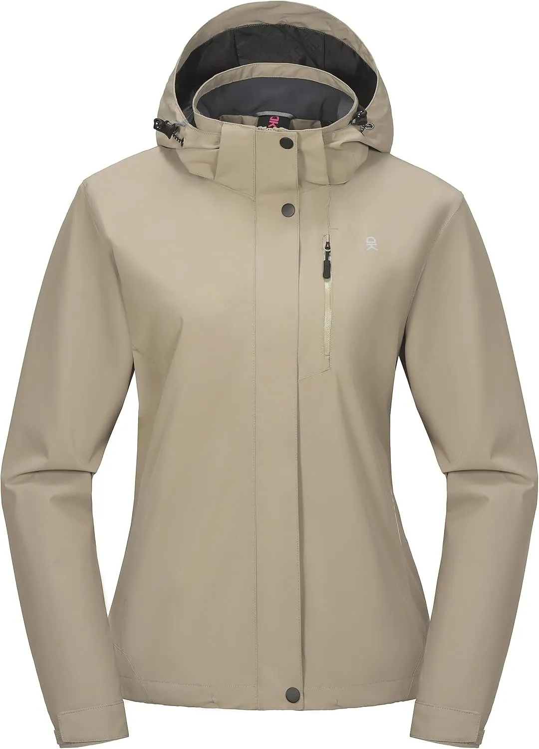 Little Donkey Andy Women's Waterproof Rain Jacket Lightweight Hooded Raincoat for Travel Hiking Golf