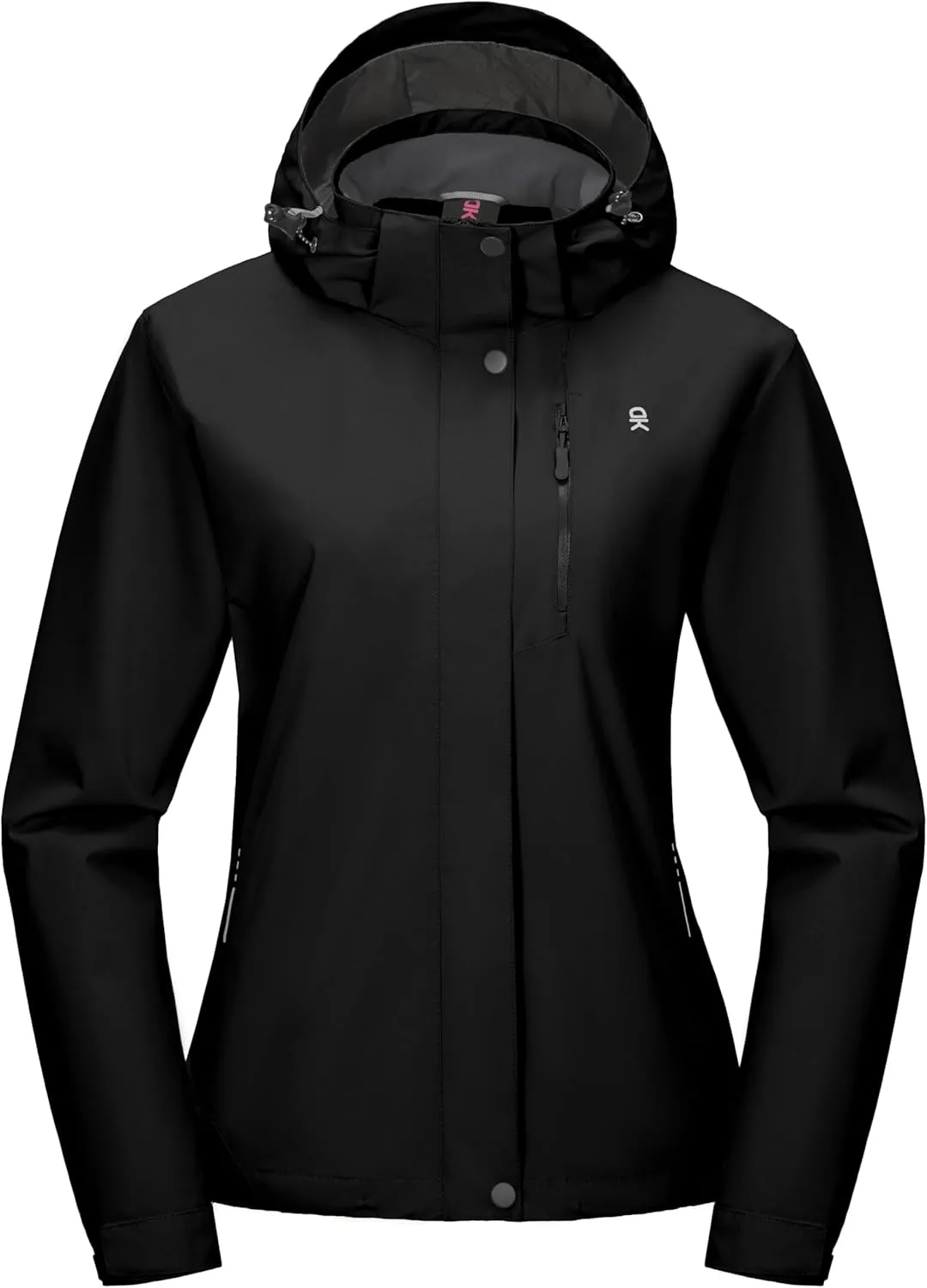 Little Donkey Andy Women's Waterproof Rain Jacket Lightweight Hooded Raincoat for Travel Hiking Golf