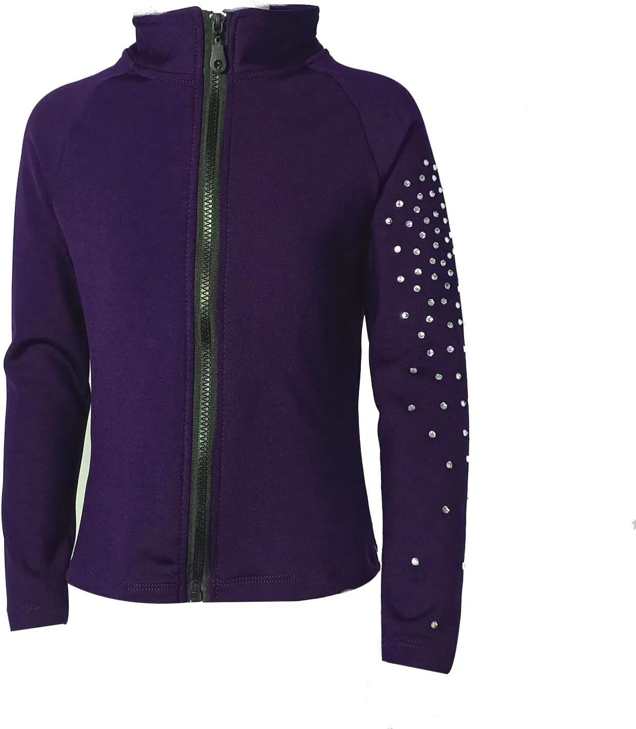 LIUHUO Girls Figure Skating Training Jacket - Elegant Ventilated Practice Top