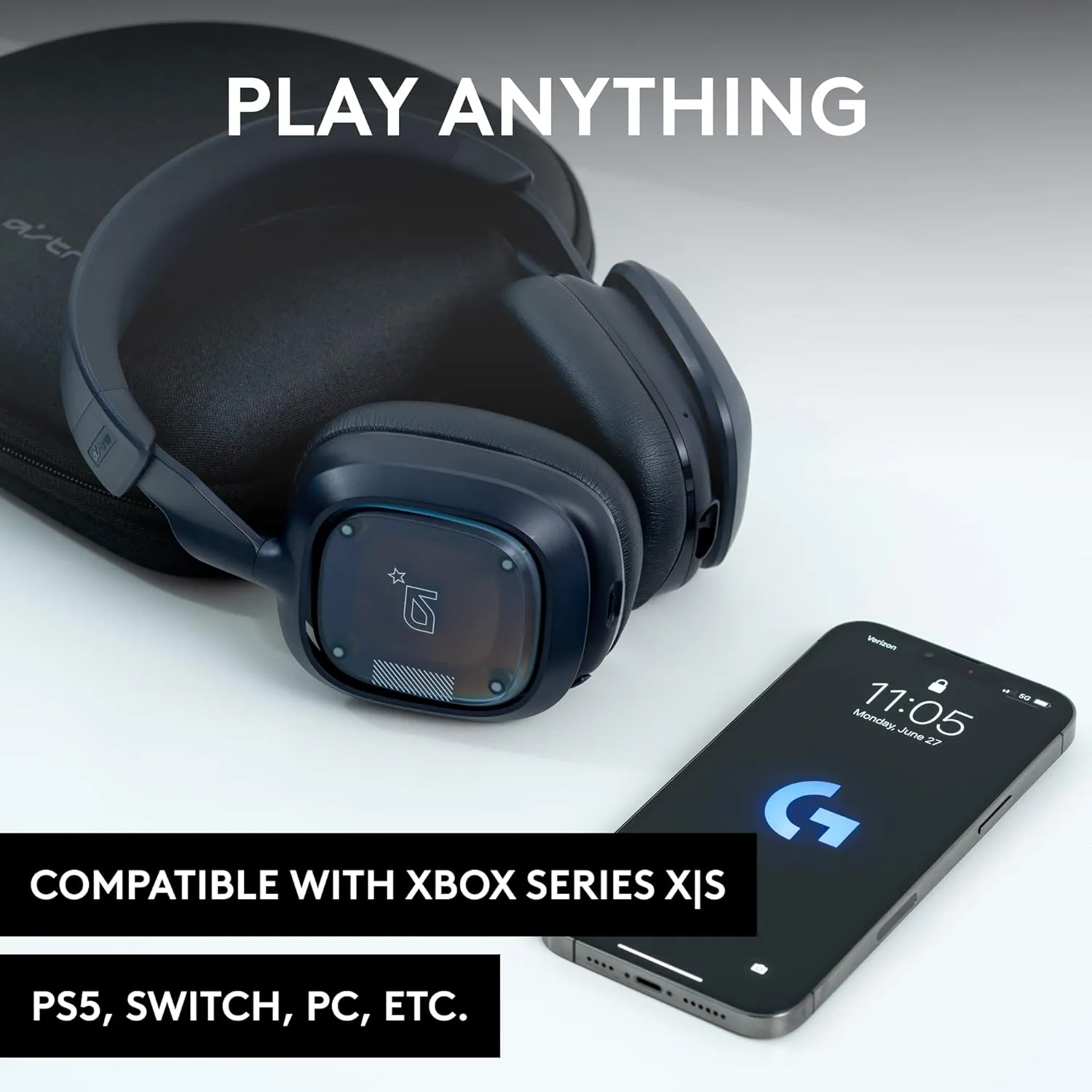 Logitech G Astro A30 Lightspeed Wireless Gaming Headset, Bluetooth, Dolby Atmos/3D Audio Compatible, Detachable Boom, 27h Battery, for Xbox, PS5, PS4, Nintendo Switch, PC, Android Blue