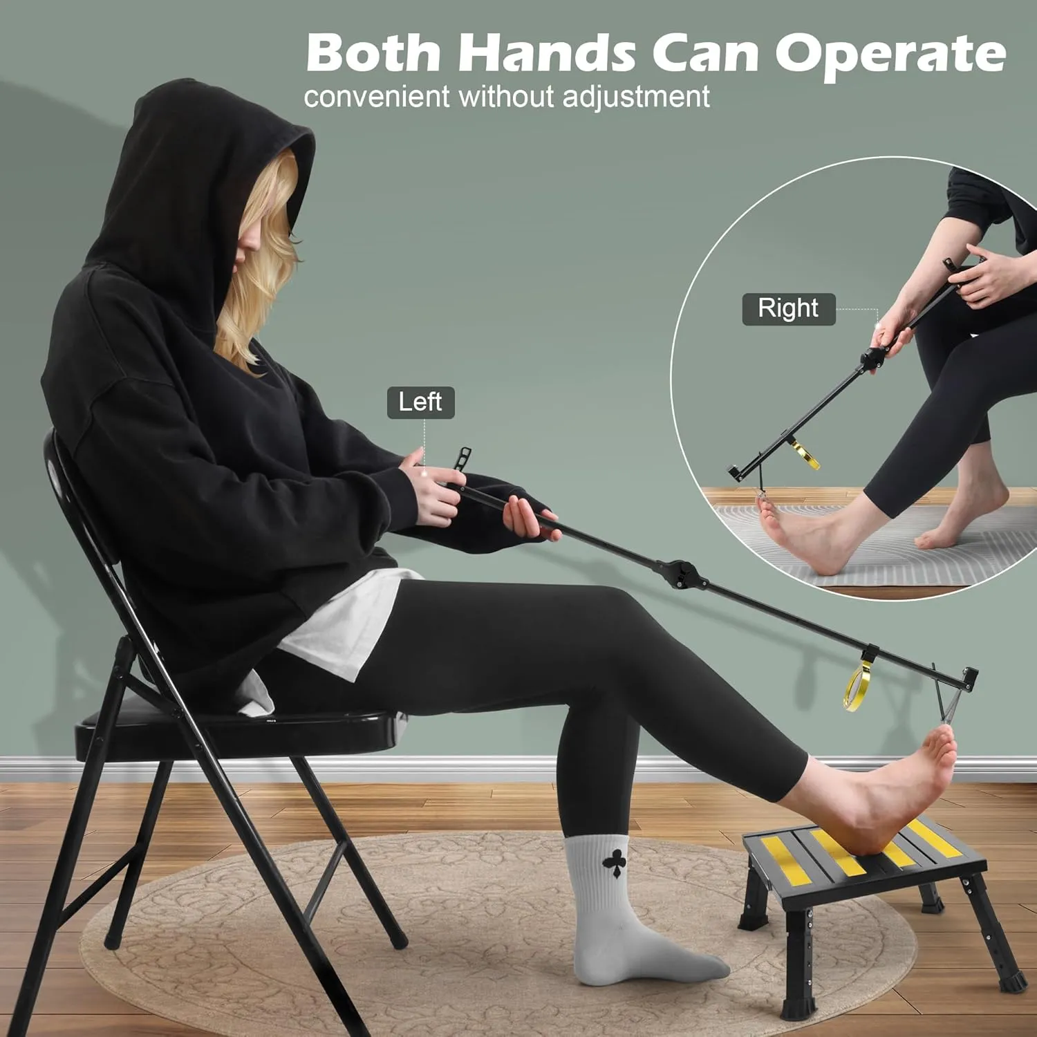 Long Handle Toenail Clippers with Magnifier -Wide Jaw & Ergonomic Design for Seniors, Arthritis & Limited Mobility | Heavy-Duty, No-Bend Trimming(40cm, Black)
