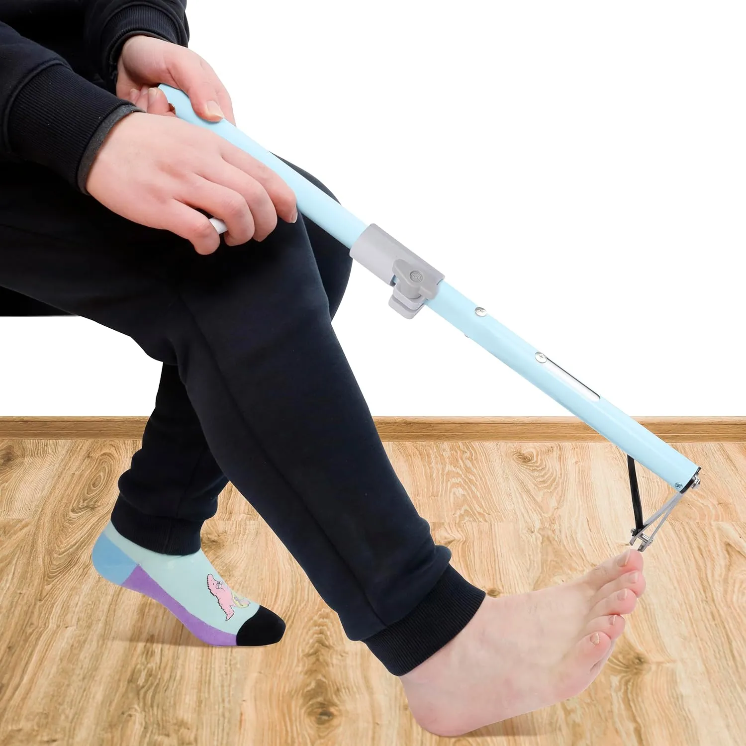 Long Handled Toenail Clippers, 4mm Wide Jaw Opening,for Seniors, Overweight, Obese, Pregnant and Waist Patients, No Need to Bending, Cutting Very Easily (Green, S-20'/50cm)