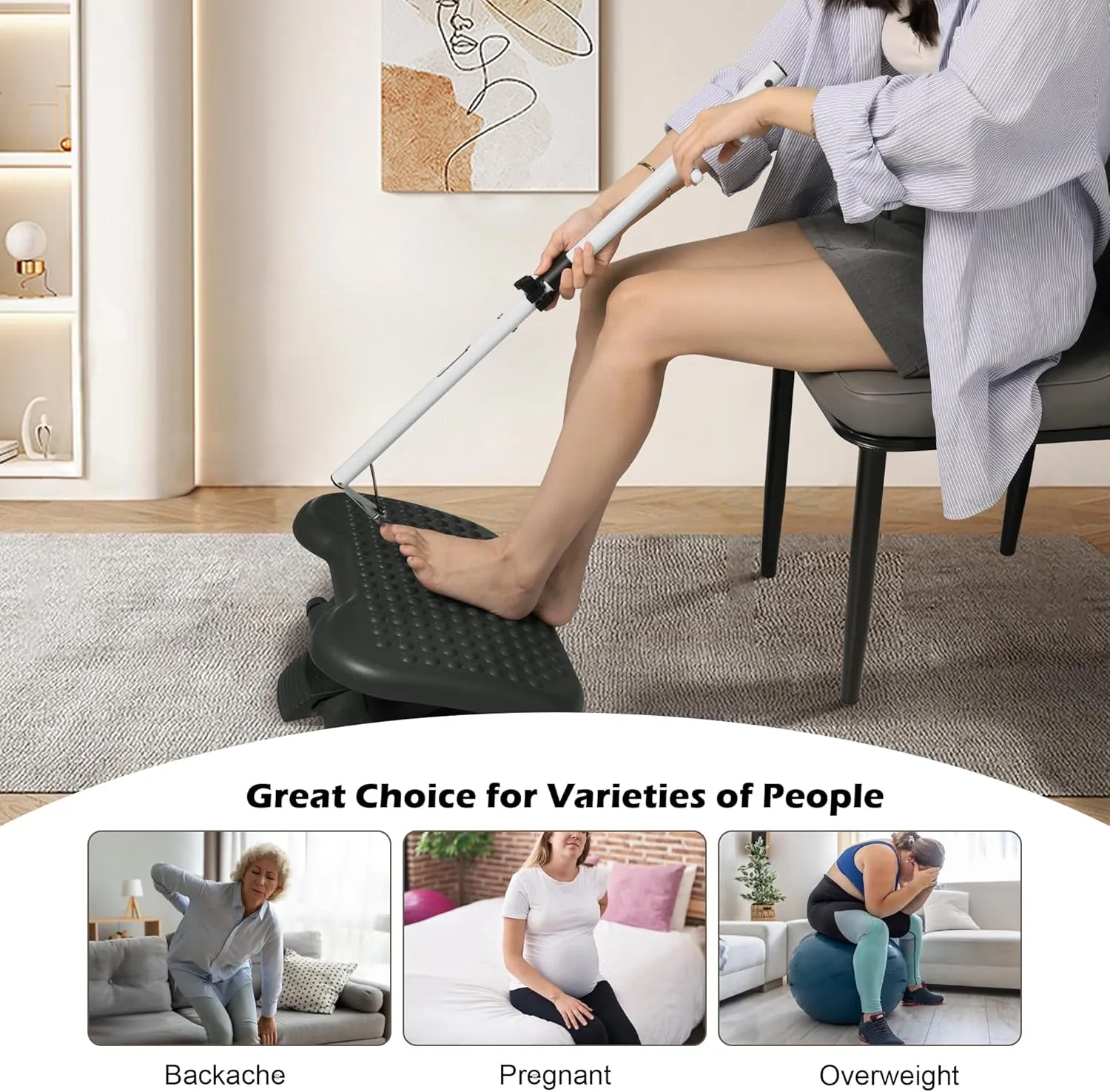 Long Handled Toenail Clippers, 4mm Wide Jaw Opening,for Seniors, Overweight, Obese, Pregnant and Waist Patients, No Need to Bending, Cutting Very Easily (White, XL-32'/80cm)