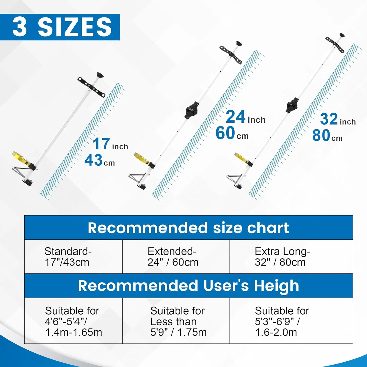 Long Handled Toenail Clippers Wide Jaw Opening, Free Bending, for Thick Nails, for The Seniors, Overweight, Disabled with Arthritis, Easy Reach Pedicure Auxiliary Tools (17" with Magnifier)