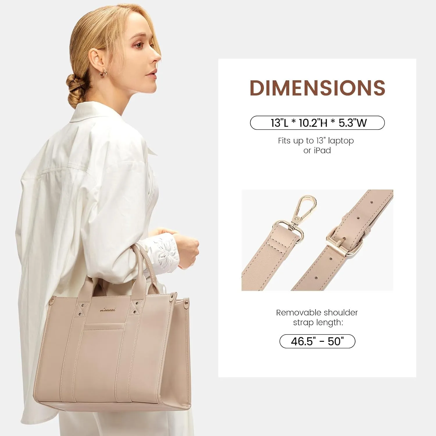 LOVEVOOK Purse for Women Leather Tote Bag Purse and Handbags, Satchel Shoulder Crossbody Top Handle Bags with Zipper
