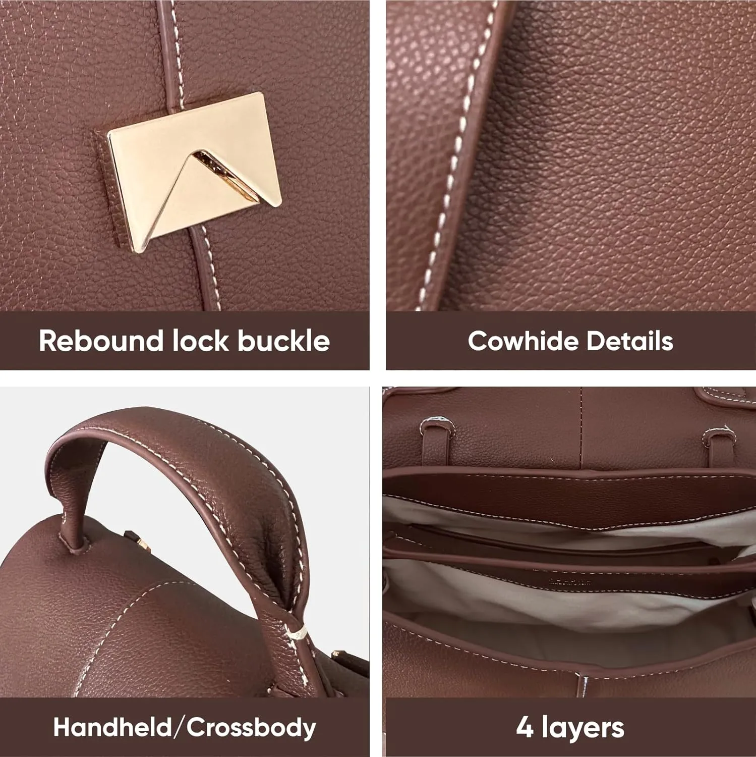 Luxury Handbags for Women Leather Satchel & Top-Handle Designer Bags